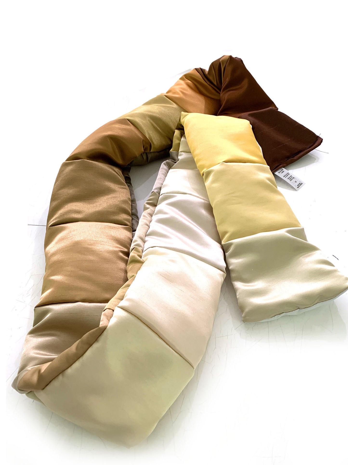 Gold Puffy Scarf - Foulard gonflé or
