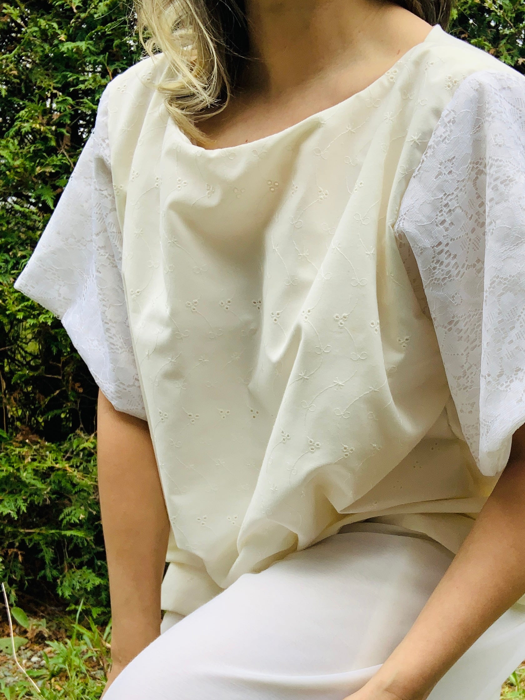Shirts - White & Cream - BAAM Couture