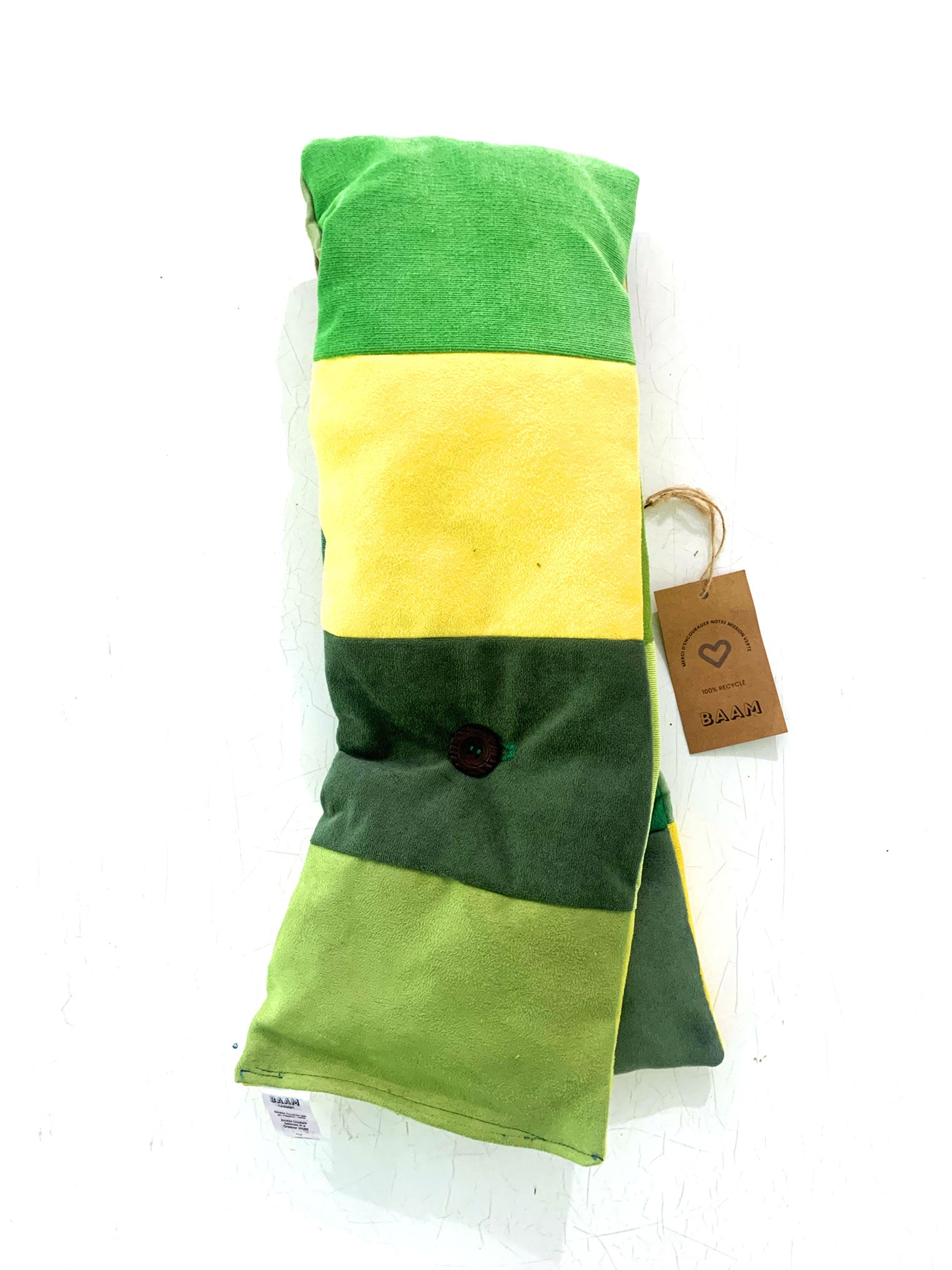 Green Puffy Scarf - Foulard gonflé vert